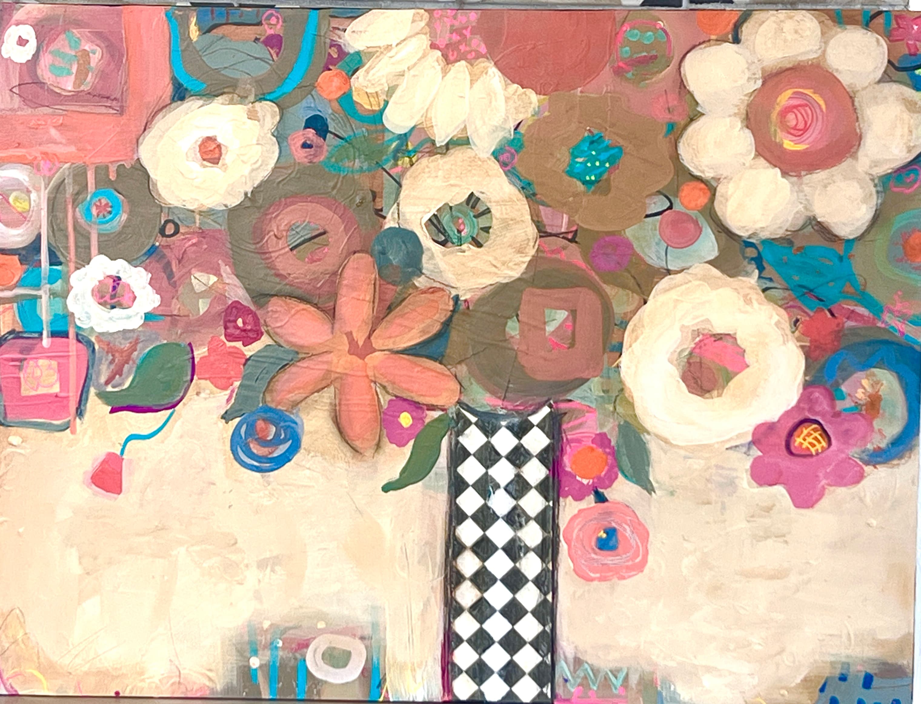 Bouquet in Diamond Vase